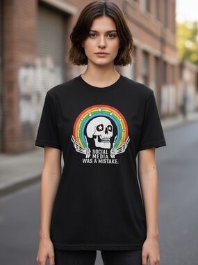 "Social Media Was a Mistake" Graphic Tee